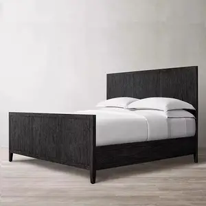 Comfort Houten Slaapkamermeubelsets Handgemaakt Langdurig Gebruik Livingroom Indoor Eiken Houten Bed