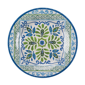 Assiettes de table en mélamine marocaines, rondes, au design personnalisé, bon marché - Product Image 4