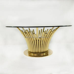 Mesa de comedor redonda de cristal templado para 6 personas, muebles modernos de lujo para el hogar, gran oferta de fábrica - Product Image 4