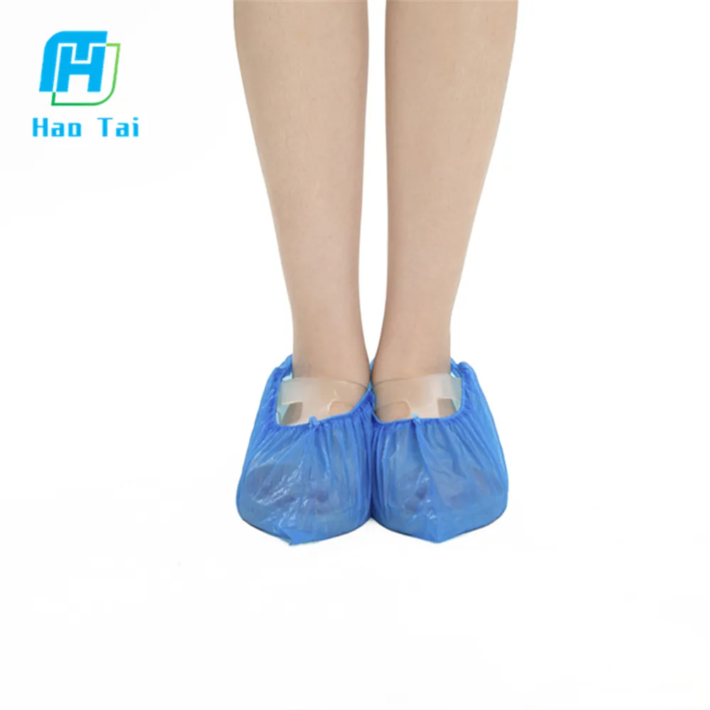 Phòng sạch tùy chỉnh dùng một lần PPE CPE Water Proof Non Slip nhựa bao gồm Giày