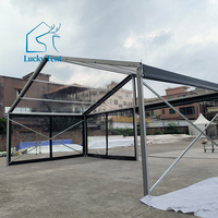 Tente de réception de haute qualité, résistante au vent, avec structure en aluminium, couverture en PVC, imperméable quatre saisons, résistante aux UV, transparente