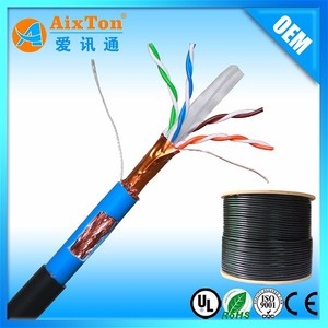 305M 1000ft في الهواء الطلق جيلي شغل utp ftp القط 6 المدرعة cat6 كابل شبكة محلية - Product Image 4