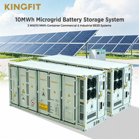 Sistema de Almacenamiento de Energía en Contenedor (BESS) Híbrido/Conectado a la Red de 3MWh IP54 con Refrigeración Líquida y Baterías de Litio-Ferrofosfato (LiFePO4) para Uso Industrial y Comercial