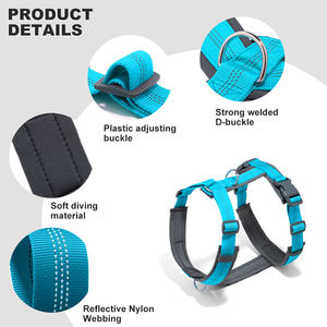 Tùy Chỉnh Cá Nhân Sang Trọng Độn Phản Quang Dây Đeo H Thoát Khỏi Bằng Chứng Con Chó Khai Thác Có Thể Điều Chỉnh Tùy Chỉnh Pet Dog Khai Thác Các Nhà Sản Xuất - Product Image 4