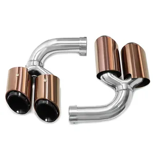 Système d'échappement quadruple hybride essence 2018-2024 avec embouts et accessoires de modification extérieure - Product Image 4