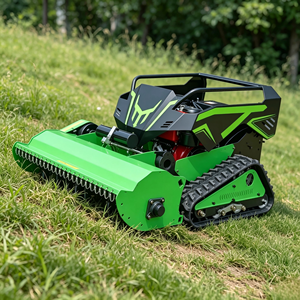 Tondeuse à fléaux télécommandée de qualité commerciale 1000 mm, à essence, robuste, sur chenilles, robot tondeuse pour pentes, coupe-herbe agricole - Product Image 6