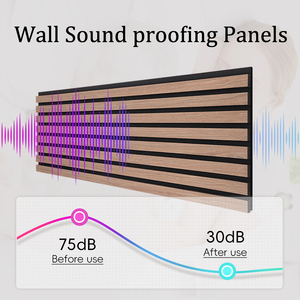 EAZART - Panel Acústico Decorativo de Madera Acanalada 3D, Fabricante de Paneles Acústicos de Roble para Interiores, Paneles Acústicos de Pared Akupanel - Product Image 4