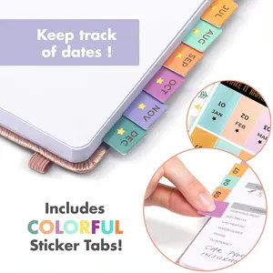 Custom Printed Foil Planner Stickers Removable Calendar DIY Adhesive Die Cut Planner Stickers