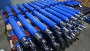 Single Acting Welded Hydraulic Telescopic High Pressure Oil Hydraulic Cylinder For Front End Loaded Loader