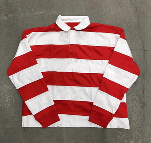 Street Style Letter Embroidered Long-sleeved Men Loose Stripe Sweatshirt Long-sleeved American Retro Casual <strong>Tshirt</strong> - Product Image 2