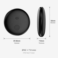 Traceur intelligent à batterie longue durée (12 mois) compatible Apple Find My et Google Find Hub, double système, étanchéité IP68, pour clés, portefeuille, bagages et sacs