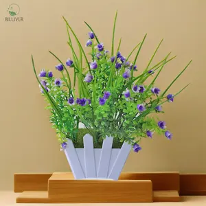 Mini plante verte artificielle artificielle bonsaï Table de bureau décoration de jardin Pot décoration d'enfants fleurs artificielles en pot