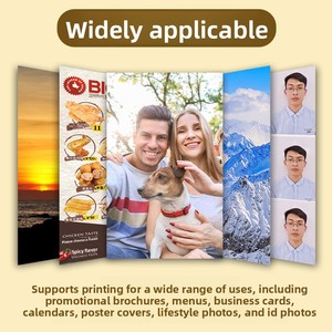 Carta fotografica lucida bifacciale per biglietti da visita A4/A3 300g per stampa a getto d'inchiostro - Product Image 5