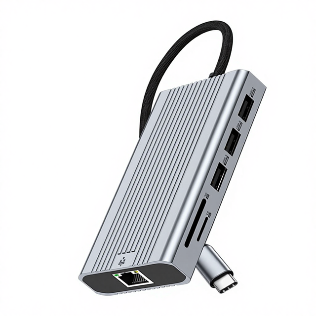 ULT-unite USB Port Hub Dock Station USB c 10gb to HDMI Multiport Hub Type c 4k 10-port USB Hub Support Triple-screen Display