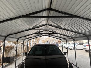 Abri d'auto moderne en métal portable de 20 '<span class=keywords><strong>x</strong></span> 20' <span class=keywords><strong>x</strong></span> 8 'de hauteur - Product Image 3