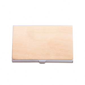 Estuche de Madera de Nogal para Tarjetas de Visita con Logotipo Personalizado, Grabado Láser, Porta Tarjetas de Madera Natural de Lujo para Tarjetas de Crédito - Product Image 2