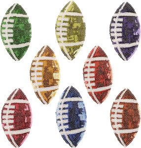 Parche de fútbol de 8 colores para planchar, camiseta universitaria, día del juego, parche de fútbol de lentejuelas de <span class=keywords><strong>3</strong></span>,89 pulgadas para mujer, hombre, bolsa de ropa - Product Image 2