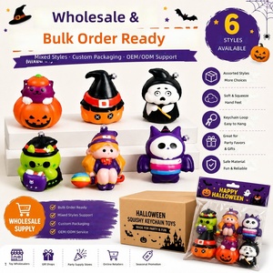 MXL Juguetes de Llavero Blandos de Halloween, de Compresión Suave, con Formas de Calabaza, Fantasma, Bruja y Murciélago, para Alivio del Estrés y Recuerdos de Fiesta - Product Image 6