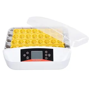 Hhd 42 Capacidad Auto Turning Egg Con Led Huevo Función de iluminación Control de temperatura inteligente Incubadora de huevos automática