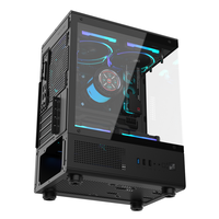 ALSEYE New Design Computer Case View Pro-B Black Color PC Case With Glass Window