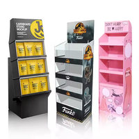 Exhibidor de Cartón Personalizable para Piso, Resistente y Ecológico, para Publicidad en Tiendas, Ideal para Alimentos, Dulces y Chocolate