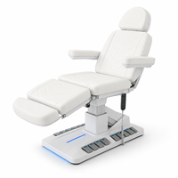 Lit de spa électrique pliable en or de luxe mobilier de salon de beauté table de massage pour chambre d'hôtel et salle de sport