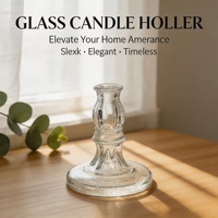 Porte-bougie cylindrique en verre transparent, conteneur vide en vrac pour la fabrication de bougies, décoration de mariage