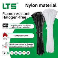 Attaches de fil en nylon de câble en plastique de bonne qualité 7.6*300mm outil d'enveloppe de cravate de fixation attaches de fermeture éclair autobloquantes accessoires de câblage