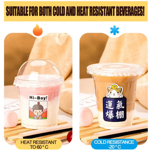 Taza de hielo de plástico personalizada impresa, tazas de café de plástico frío grueso desechables para personalización - Product Image 6