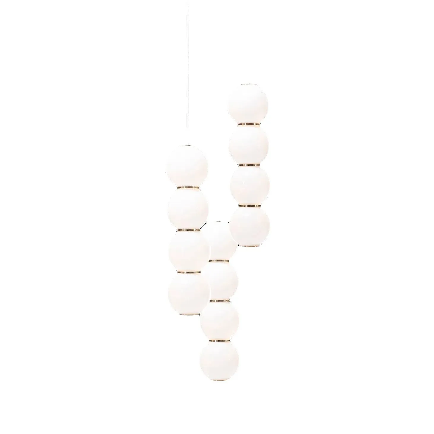 Nordic modern minimalist bedside small chandelier designer creative restaurant staircase glass lamp