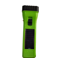 404AS Mini lampe torche solaire rechargeable durable à LED pour l'extérieur