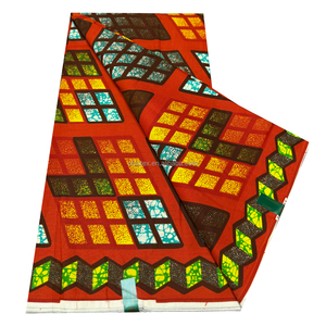 Tissu Imprimé en Cire <span class=keywords><strong>Africaine</strong></span> 100% Coton de Qualité Usine (17 Ans), Véritable Dutch Hollandais à Motif Batik pour Chemises et Sacs - Product Image 5