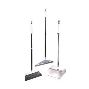Juego de escoba y recogedor T8A con mango extensible de aluminio, recogedor de plástico, herramientas de limpieza para el hogar, origen Zhejiang - Product Image 1