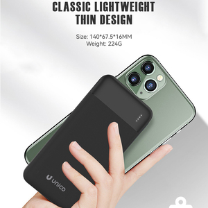 Unico tùy chỉnh tốt nhất 10000 mAh công suất cao cung cấp điện ngân hàng nhanh chóng sạc điện thoại di động pin sạc bên ngoài điện cầm tay - Product Image 4