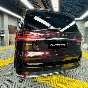 Wrapmaster 1.52*17m TPU Satin <b>Metallic</b> Glossy Black Rose Car Films PPF <b>Paint</b> Protection Film Colored PPF Film - Product Image 3