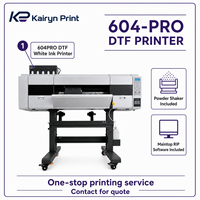 Imprimante DTF BD-604 PRO 4 têtes I3200, largeur d'impression 680 mm, encre CMYKW blanche pour impression textile par transfert thermique sur t-shirts