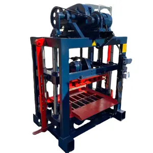 Most popular cement brick concrete block machinery qt4-40 qtj4 40 qt4 30 small concrete hollow block making machine in Uganda