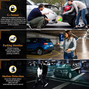 Caméra de tableau de bord de voiture à double objectif avec GPS/WiFi intégré, vision nocturne à 70 degrés, surveillance de stationnement 24h/<span class=keywords><strong>24</strong></span>, enregistreur vidéo 4K+2K, caméra <span class=keywords><strong>Sony</strong></span> - Product Image 6