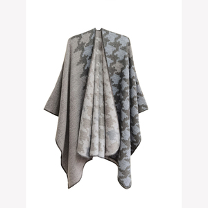 <span class=keywords><strong>Cardigan</strong></span> Poncho da Donna Urban Coco con Design <span class=keywords><strong>Pied</strong></span>-<span class=keywords><strong>de</strong></span>-<span class=keywords><strong>Poule</strong></span> e Blocchi di Colore, Aperto sul Davanti, Stile Sciarpa/Cappa - Qualità all'Ingrosso - Product Image 2