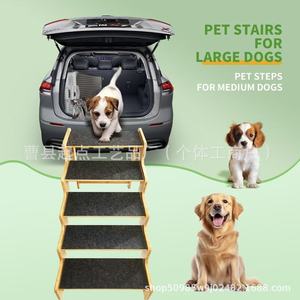 <b>Pet</b> Stairs For Medium Dogs Wood Anti Slip Steps For Bed <b>Sofa</b> Climbing Ladder - Product Image 2