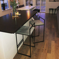 Leder verstellbare Metall drehbare Gegen höhe Moderne Holz Luxus Holz Küche Design Hoch hocker Bar stühle