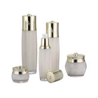 Pot à crème et flacon de lotion de luxe personnalisés, conteneur vide en plastique pour soins de la peau, emballage de nettoyant, pots et flacons cosmétiques