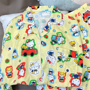 Ins Kitty Cat giapponese abito da <span class=keywords><strong>donna</strong></span> autunno nuovo dormitorio per studenti può essere indossato <span class=keywords><strong>pigiama</strong></span> Pants <span class=keywords><strong>pigiama</strong></span> a maniche lunghe - Product Image 5
