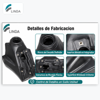 Nouveau réservoir de carburant pour moto LINDA S8 7L HDPE pour motocross enduro tout-terrain avec certification EPA/ CARB/ErP