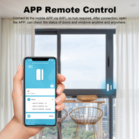 Capteur de contact de porte intelligent WiFi Tuya WL-19KWT, capteur magnétique de porte/fenêtre WiFi Tuya avec alarme sonore de 80 dB, sécurité domestique