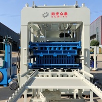 Machine à fabriquer des blocs creux en béton QT 12-15 PLC, ligne de production de briques entièrement automatique avec traitement du sable, facile à utiliser