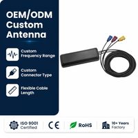 Antenne industrielle 4G LTE WiFi GSM étanche IP67 12DBI à gain élevé, connecteur fileté vertical omnidirectionnel, prise en charge passerelle OEM