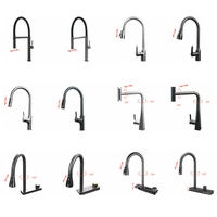 Robinet de cuisine extensible multifonction, disponible en acier inoxydable 304, capteur intelligent tactile