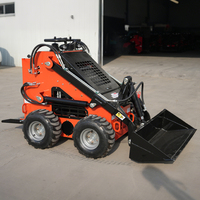 Mini-chargeuse compacte diesel fabriquée en Chine, chargeuse compacte à roues en caoutchouc pour ferme, chargeuse compacte à roues pour verger