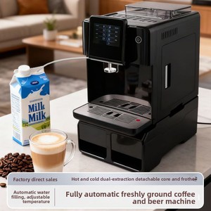 Machine à café commerciale entièrement automatique avec broyeur intégré, distribution d'eau automatique, nettoyage, modèle A12S, contrôle de la température - Product Image 3